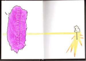 sketchbook01 doodling away the glue, Jo Howe, the process of being an Artist